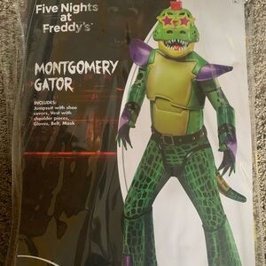 Five Nights At Freddy’s Montgomery Gator Costume Size Medium 8-10